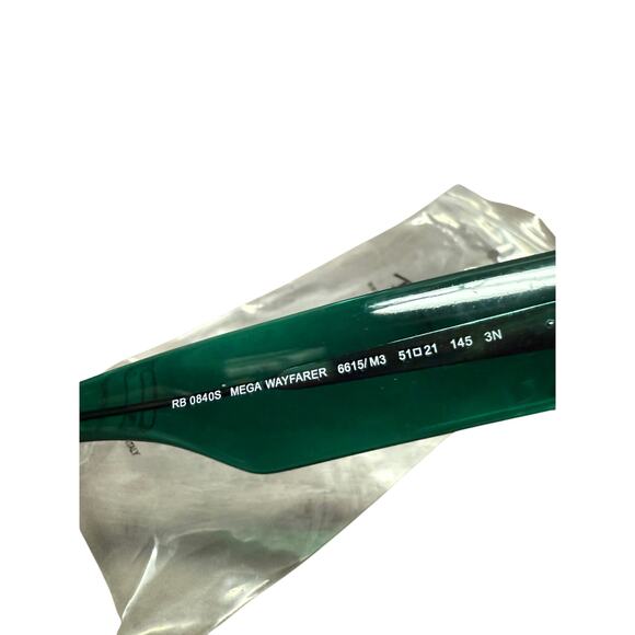 RayBan RB 0B40S Mega Wayfarer - GREEN, size 54 - Picture 4 of 5